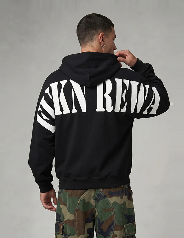 Pro Club FUKN REWA Heavyweight Pullover Hoodie (13oz) - Black - Image 4