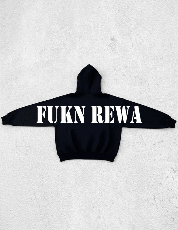 Pro Club FUKN REWA Heavyweight Pullover Hoodie (13oz) - Black - Image 5