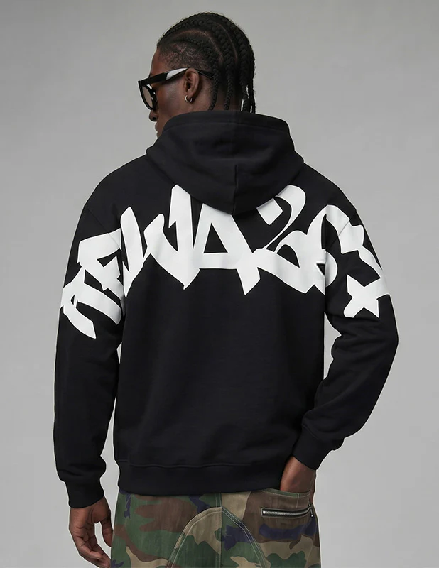 Pro Club Rewa267 Heavyweight Pullover Hoodie (13oz) - Black - Image 2