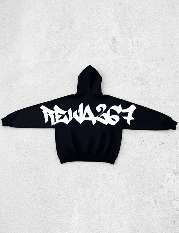 Pro Club Rewa267 Heavyweight Pullover Hoodie (13oz) - Black - Image 4