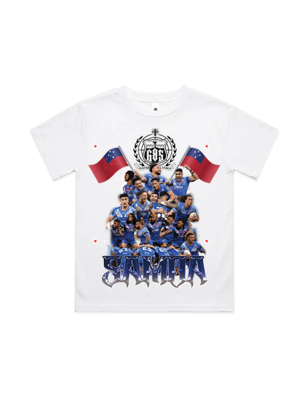 Rewahard Kids Graphic Tee - Samoa Pacific Rugby World Cup - Image 2
