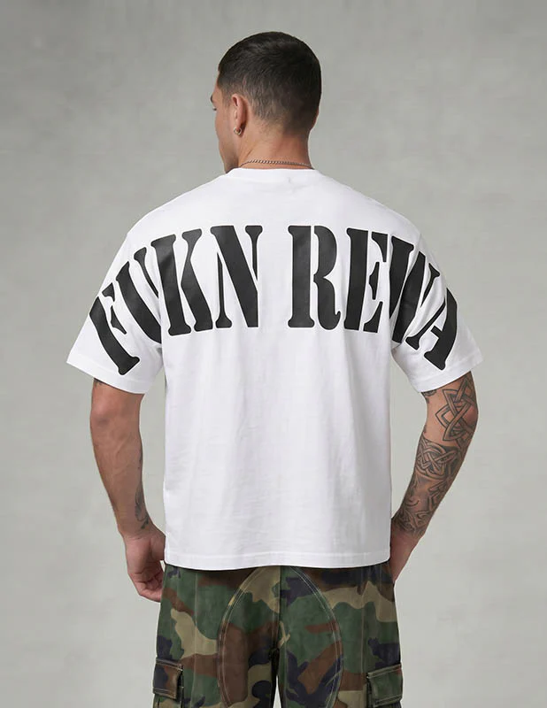 Pro Club FUKN REWA Heavyweight Short Sleeve Tee - WHITE - Image 2