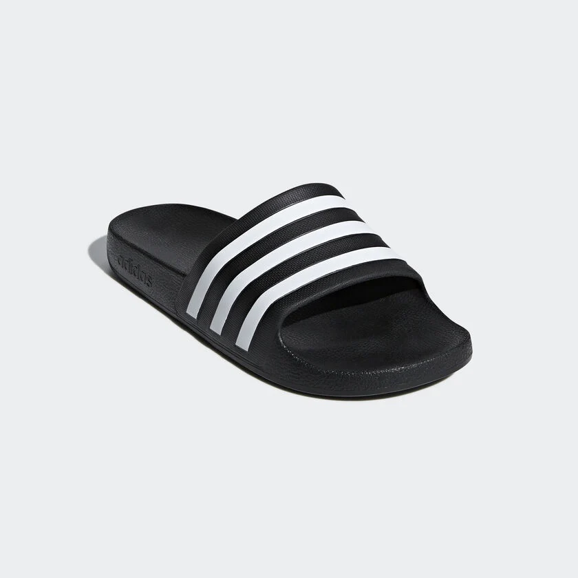 ADIDAS ADILETTE AQUA SLIDES - BLACK/WHITE