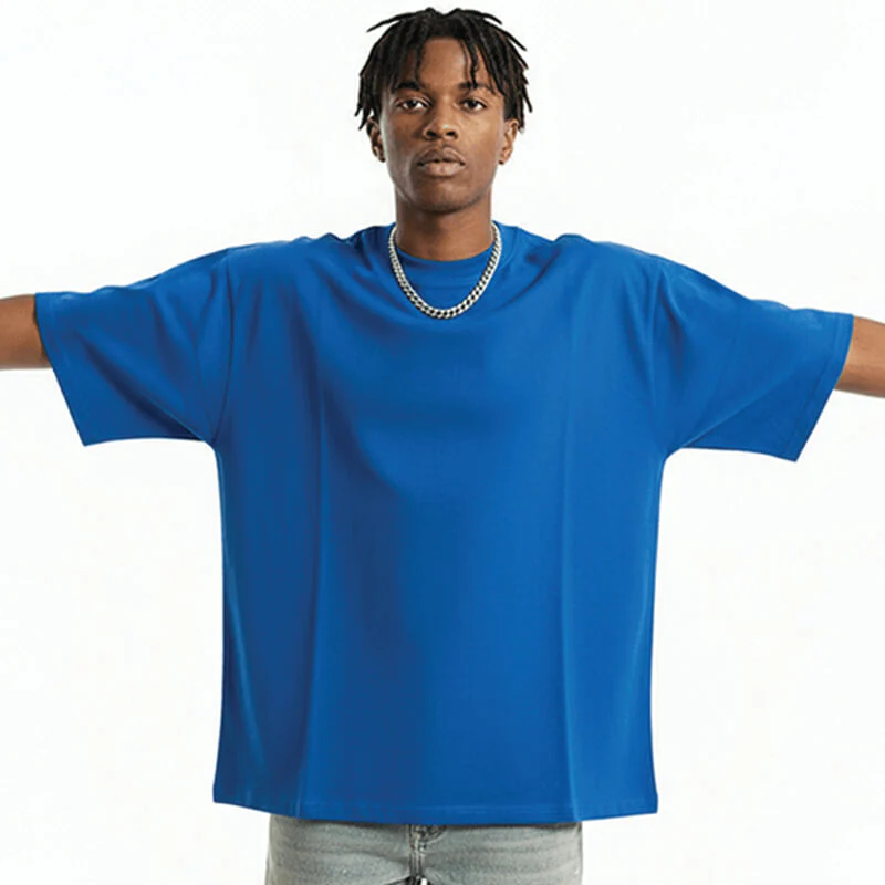 Custom Print Front Shoulder - Pro Club Heavyweight Short Sleeve Tee - Image 4