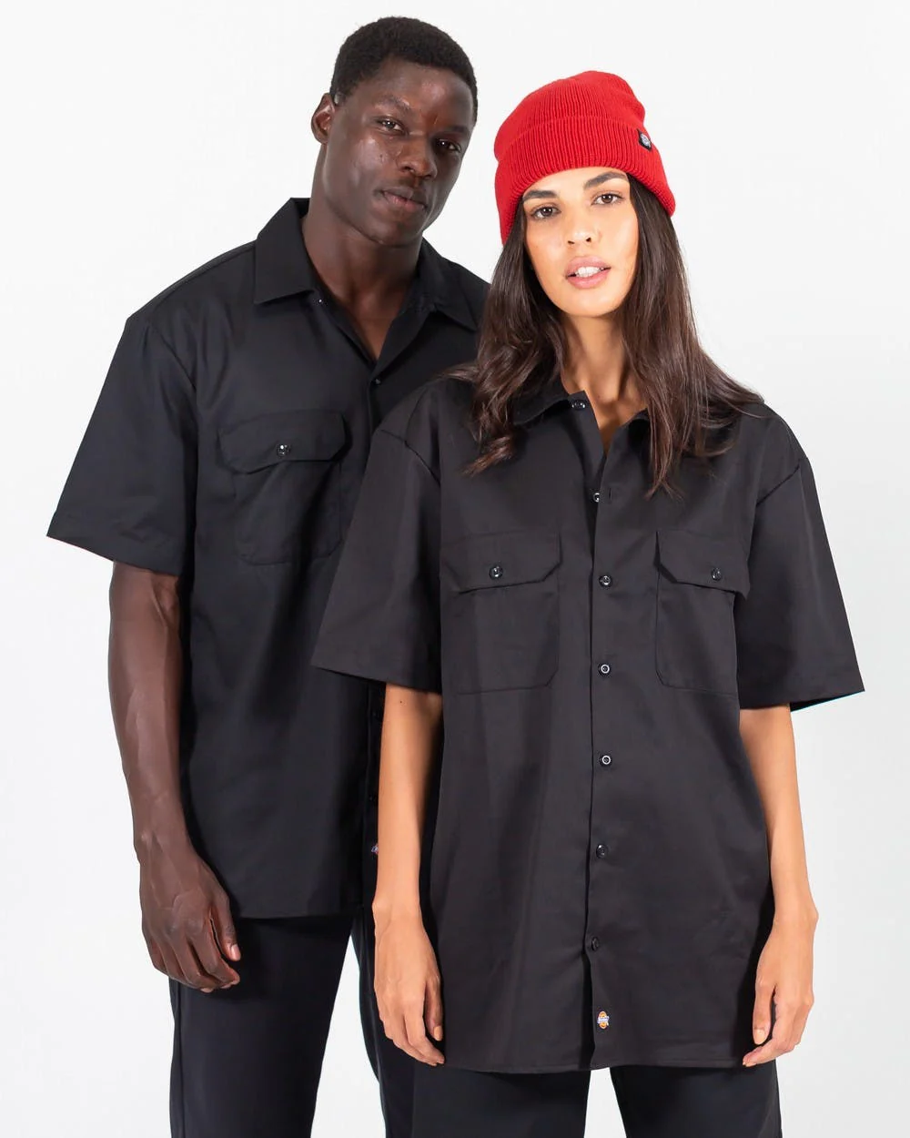 DICKIES –1574 SHORT SLEEVE WORK SHIRT - BLACK - Image 6