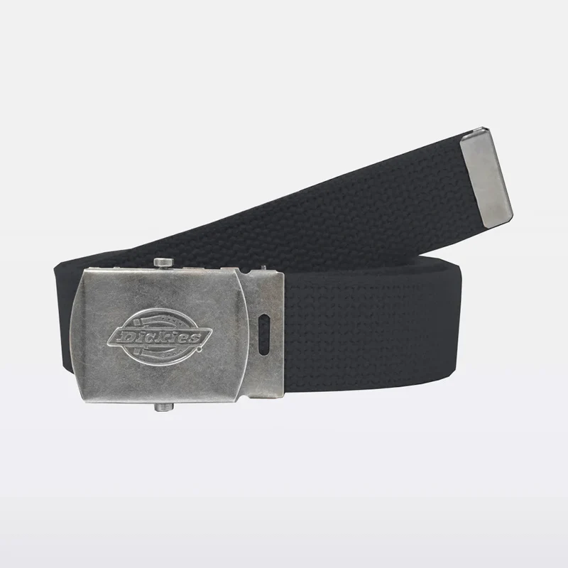 DICKIES - 30mm Cotton Web Belt -BLACK