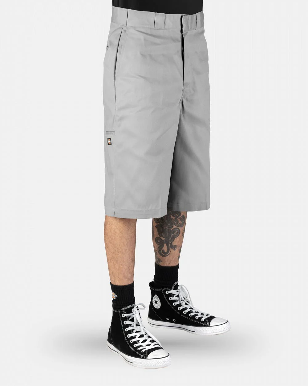 DICKIES - 42283 13 INCH LOOSE FIT MULTI POCKET WORK SHORT - SILVER