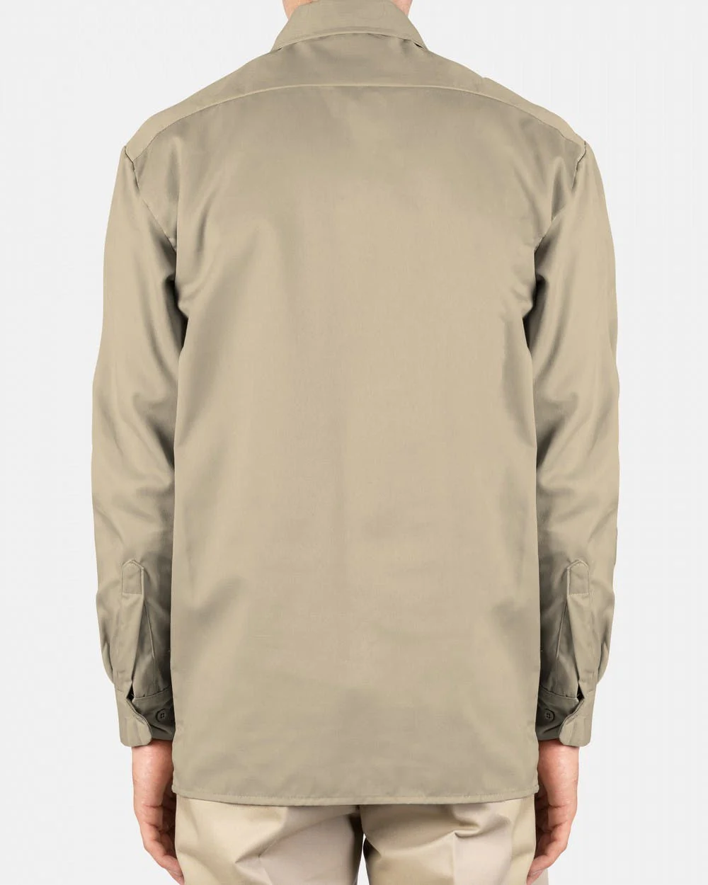 DICKIES –574 LONG SLEEVE WORK SHIRT - KHAKI - Image 3