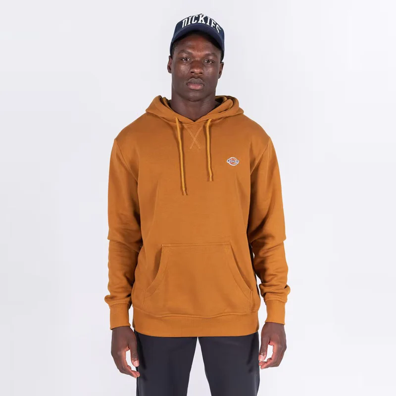 DICKIES H.S ROCKWOOD POP OVER HOODIE KK1210502 - BROWN DUCK