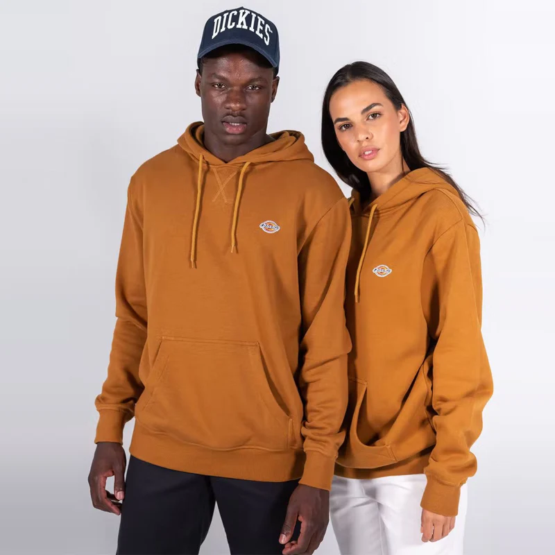 DICKIES H.S ROCKWOOD POP OVER HOODIE KK1210502 - BROWN DUCK - Image 2