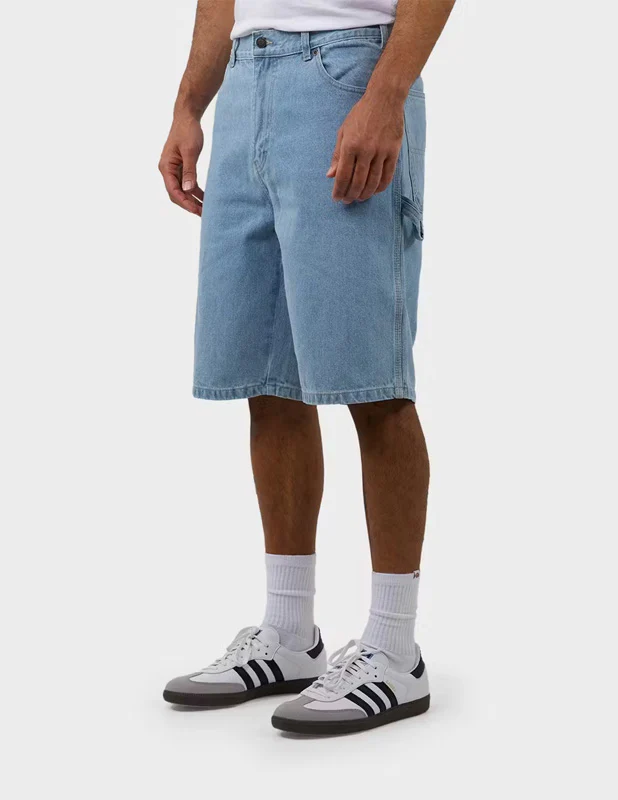 DICKIES - SDX200 11'' Relaxed Fit Denim Carpenter Short - Light Indigo - Image 3