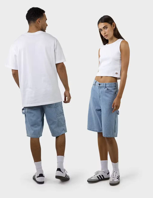 DICKIES - SDX200 11'' Relaxed Fit Denim Carpenter Short - Light Indigo - Image 6