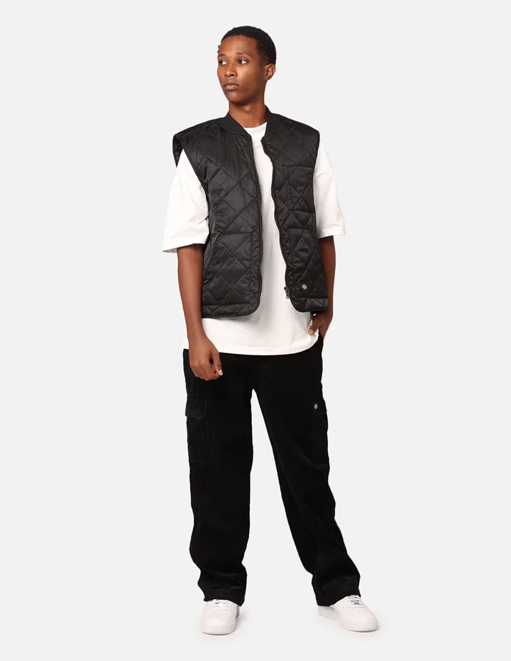 Dickies Vincent Quilted Vest - Black - Image 2