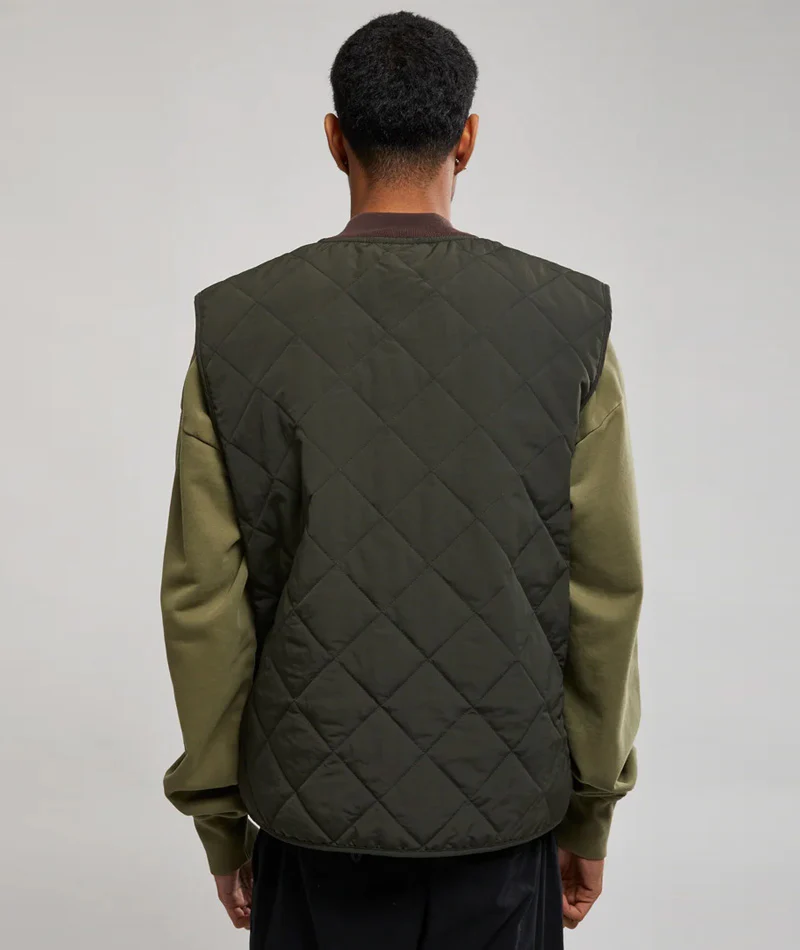 Dickies Vincent Quilted Vest - Olive - Image 3