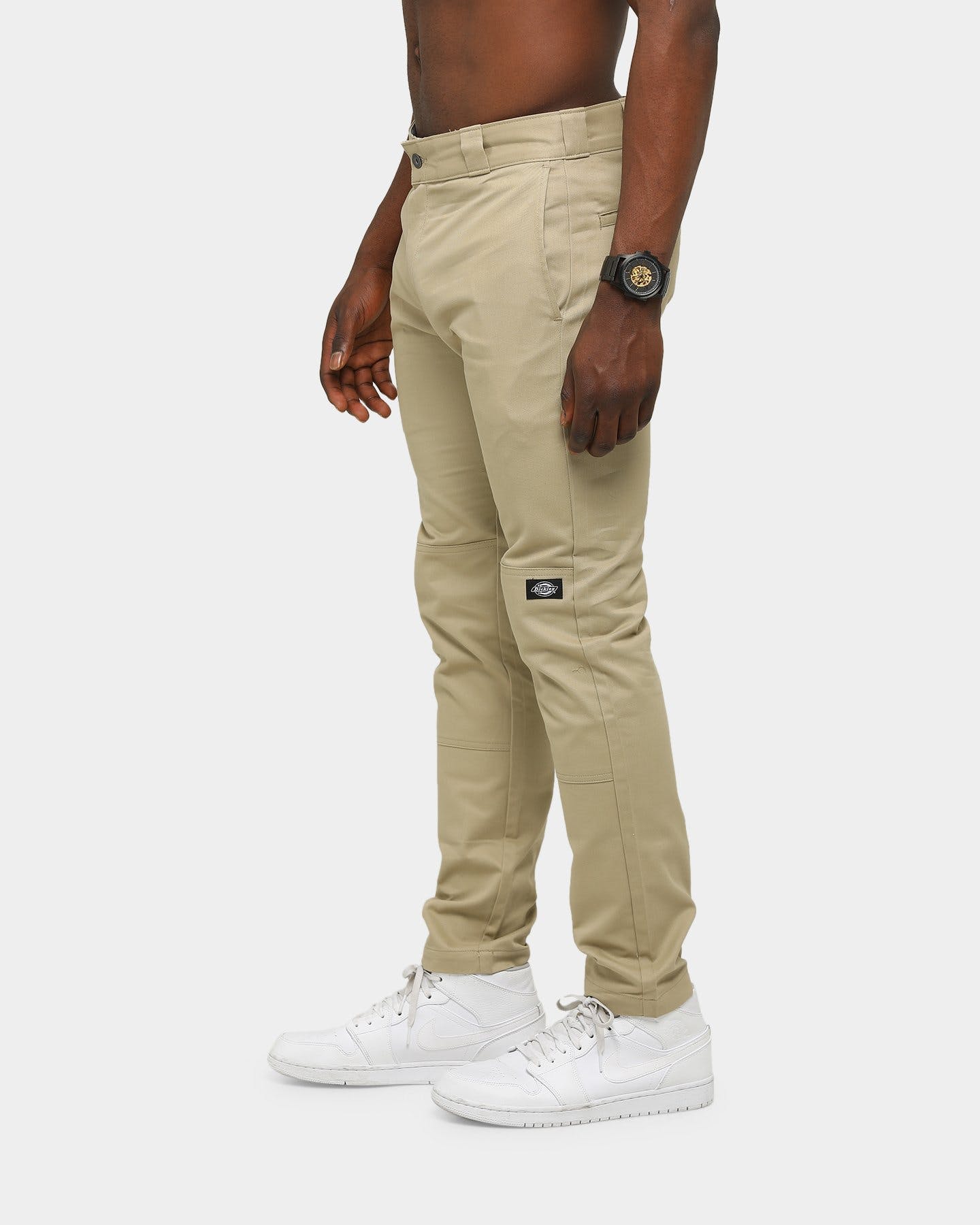 DICKIES - WP811 Skinny Straight Fit Double Knee Work Pant- Khaki - Image 9