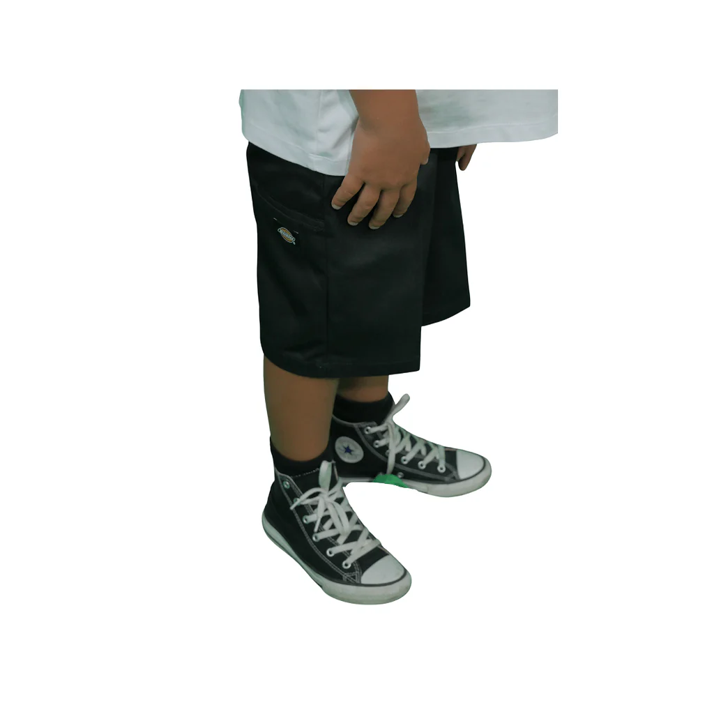 DICKIES - YOUTH 38224 BOYS` ORIGINAL FIT RELAXED SHORTS - BLACK - Image 3