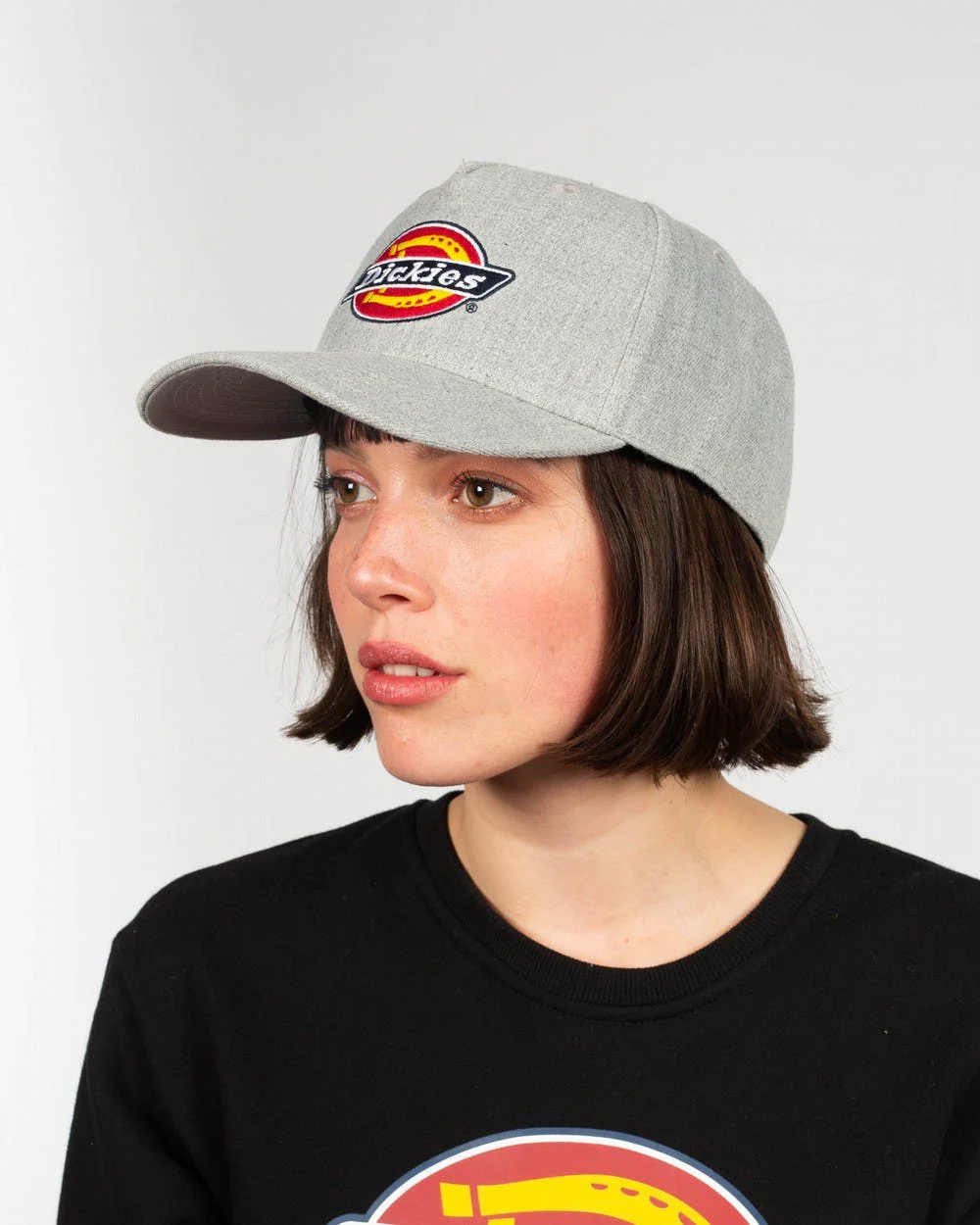 DICKIES HS FORT WORTH CURVED PEAK SNAP BACK - GRAY MARLE