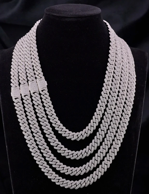 Iced Diamond Cuban Chain Necklace 10mm - Image 2