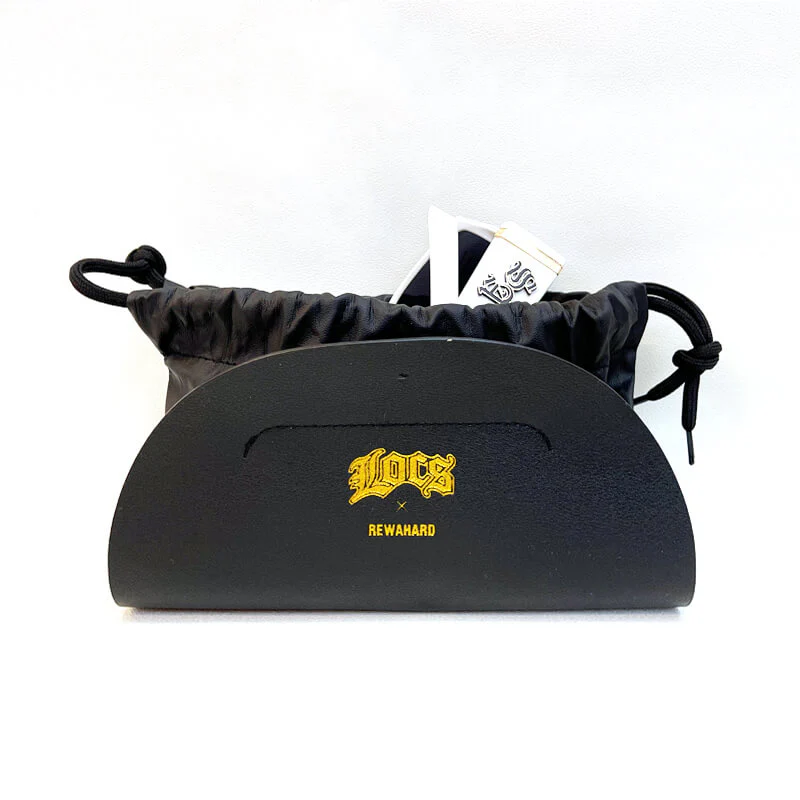 LOCS - Soft Leather Sunglasses Case Black - Image 2