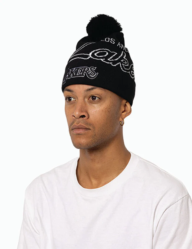 Mitchell and Ness - Lakers Team Pom Beanie - Image 2