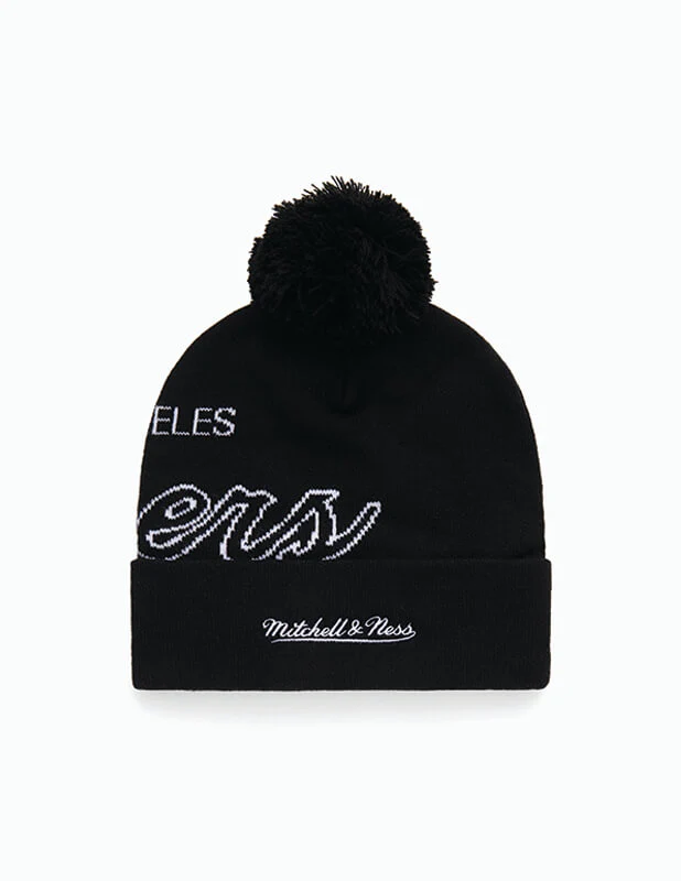 Mitchell and Ness - Lakers Team Pom Beanie - Image 4