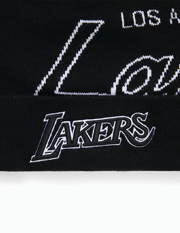 Mitchell and Ness - Lakers Team Pom Beanie - Image 5