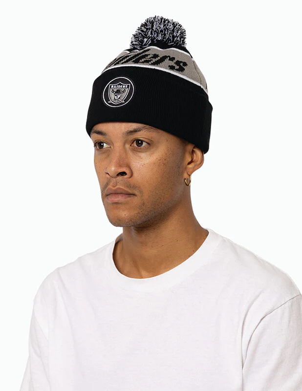 Mitchell and Ness - Las Vegas Raiders Team Pom Beanie - Image 2