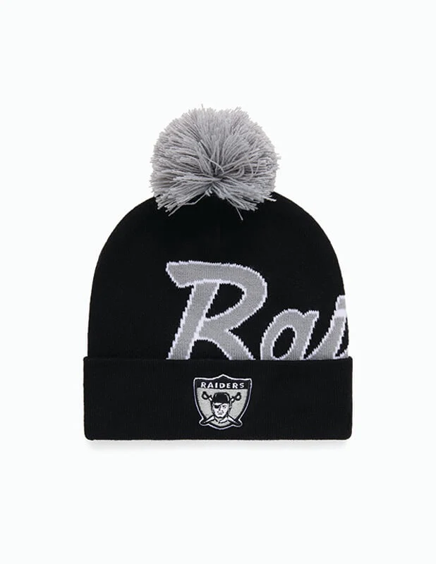Mitchell and Ness - Raiders Team Pom Beanie