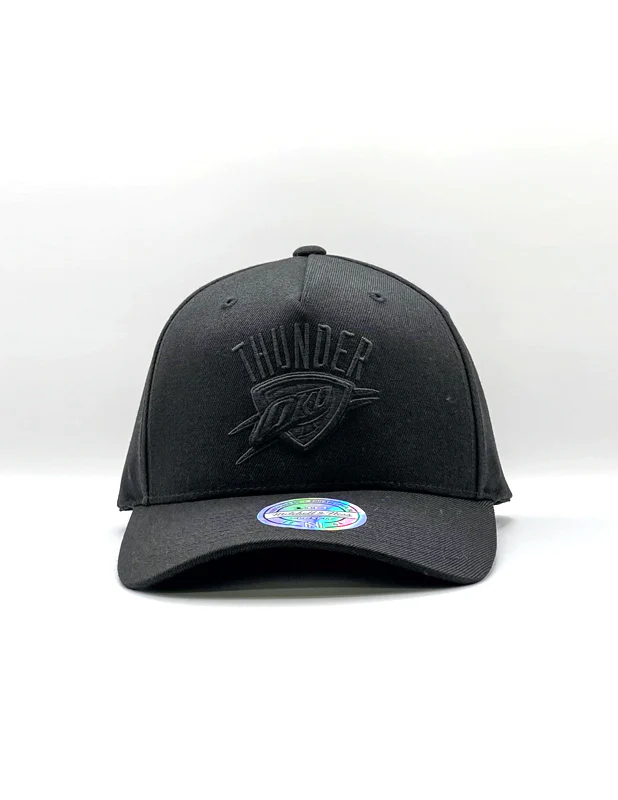 MITCHELL & NESS 110 Flexfit Snapback Oklahoma City Thunder Black on Black - Image 2