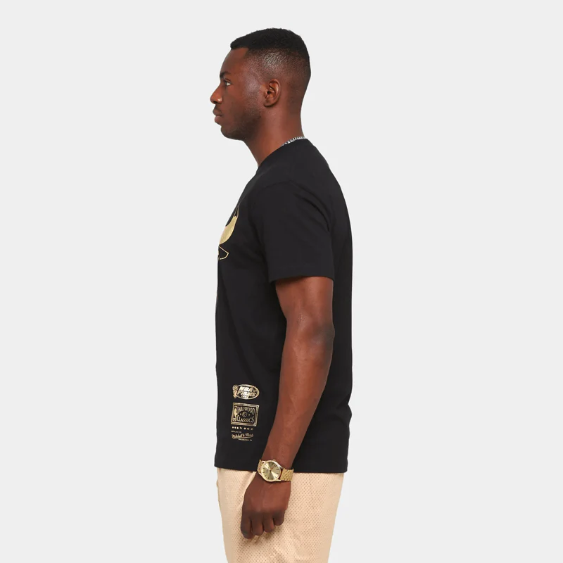 MITCHELL & NESS - Gold Foil Chicago Bulls Team Tee - Image 6