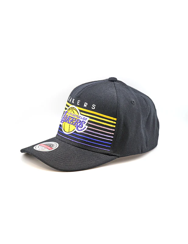 Mitchell & Ness Gradient Stretch Snapback - Lakers - Image 2
