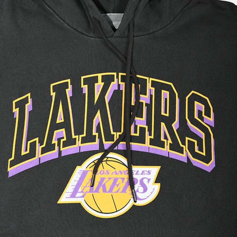 MITCHELL & NESS - L.A LAKERS VINTAGE KEYLINE LOGO HOODIE - Image 3