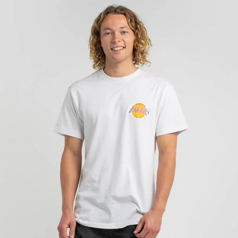 MITCHELL & NESS - Retro Repeat Tee Lakers White