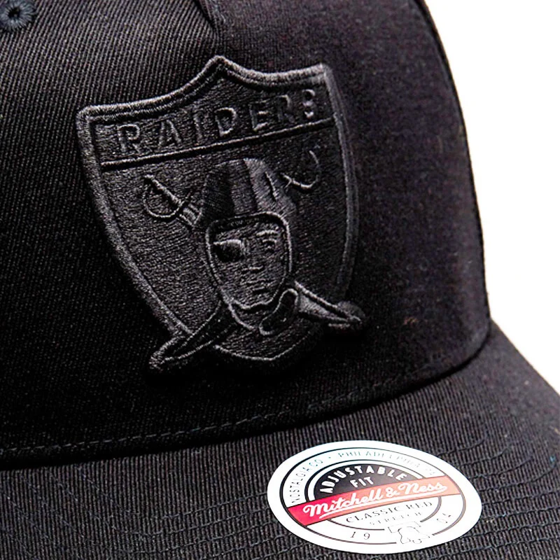 MITCHELL & NESS Snapback 110 Flexfit OAKLAND RAIDERS Black on Black - Image 4