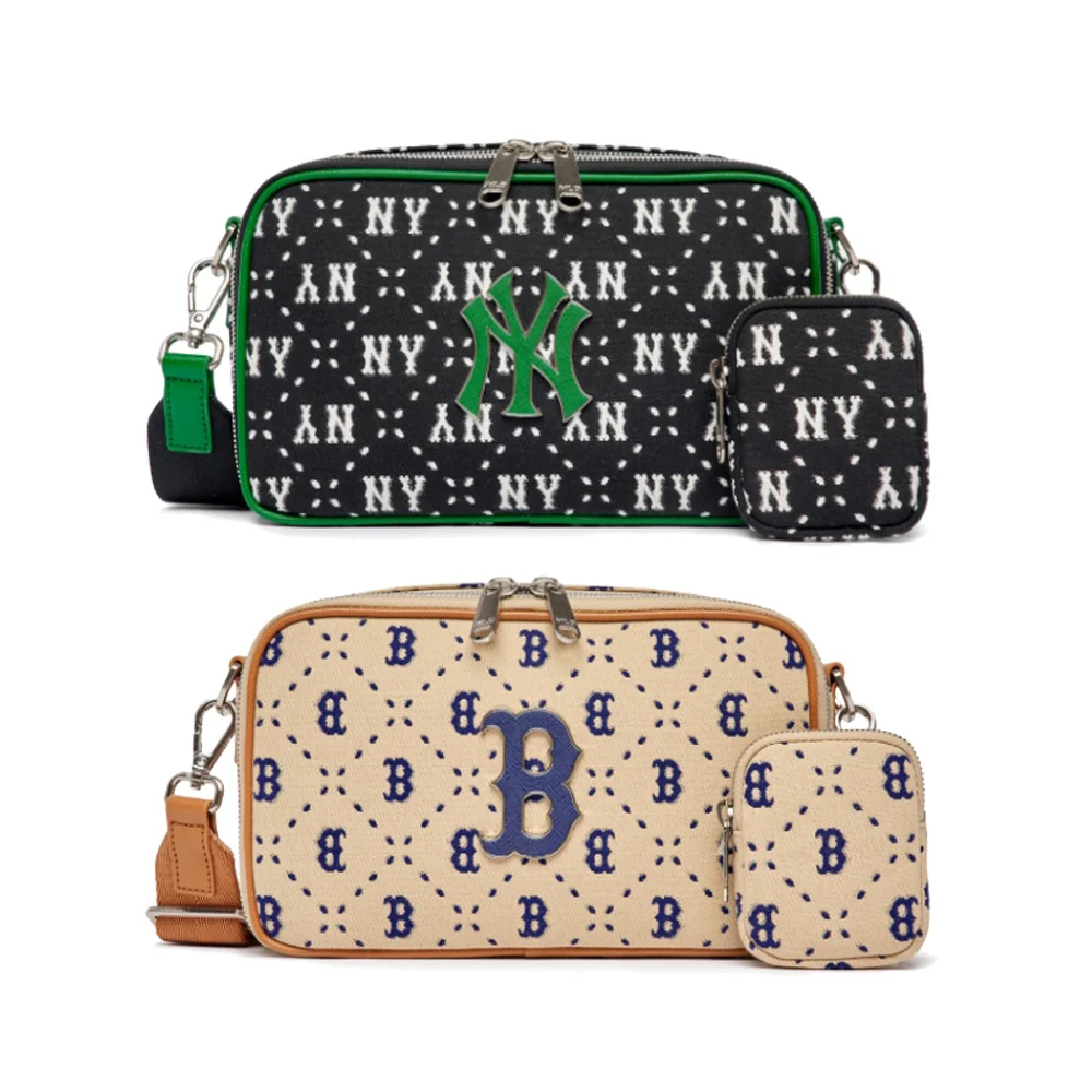 MLB - Monogram Unisex Street Style Small Shoulder Bag Logo - Image 2