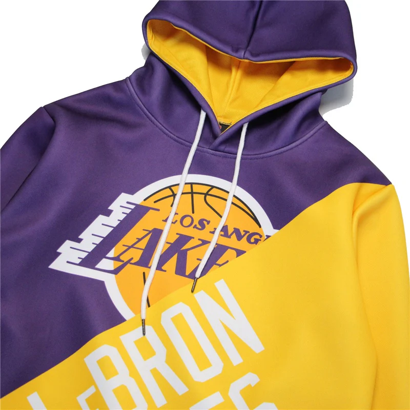 NBA L.A Lakers WaterProof Super Heavy Pullover Hoodie - James - Image 3