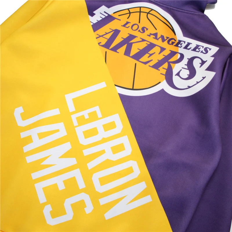 NBA L.A Lakers WaterProof Super Heavy Pullover Hoodie - James - Image 4