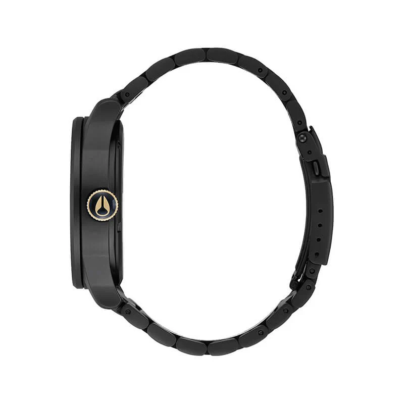 NIXON - 42 mm Sentry Stainless Steel Watch - Matte Black / Gold - Image 5