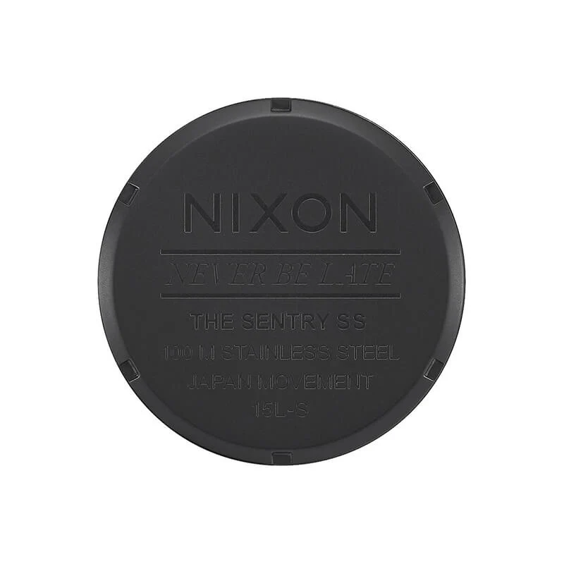 NIXON - 42 mm Sentry Stainless Steel Watch - Matte Black / Gold - Image 6