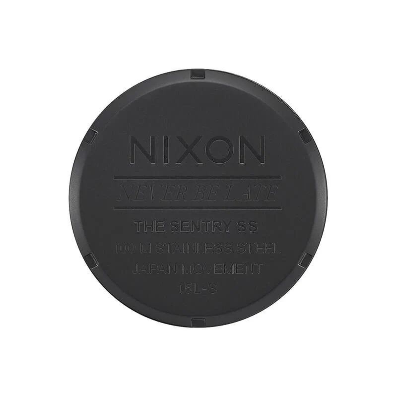 NIXON - 42 mm Sentry Stainless Steel Watch - Matte Black / Gold - Image 9