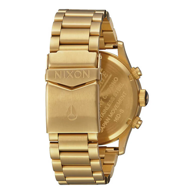 NIXON - 42 mm The Sentry Chrono - Gold/Black - Image 8