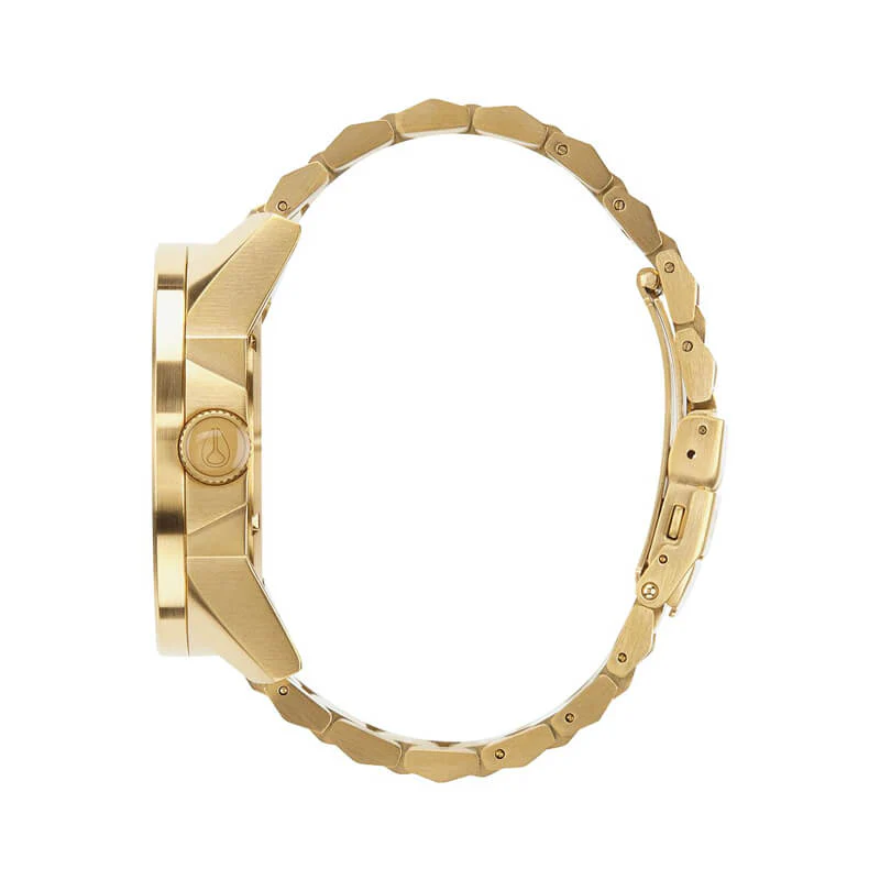 NIXON - 48mm Corporal Stainless Steel Watch - Gold/Black - Image 3