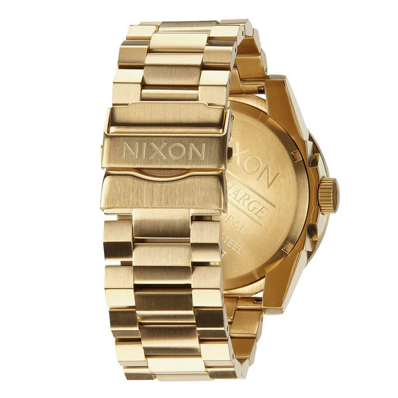 NIXON - 48mm Corporal Stainless Steel Watch - Gold/Black - Image 5