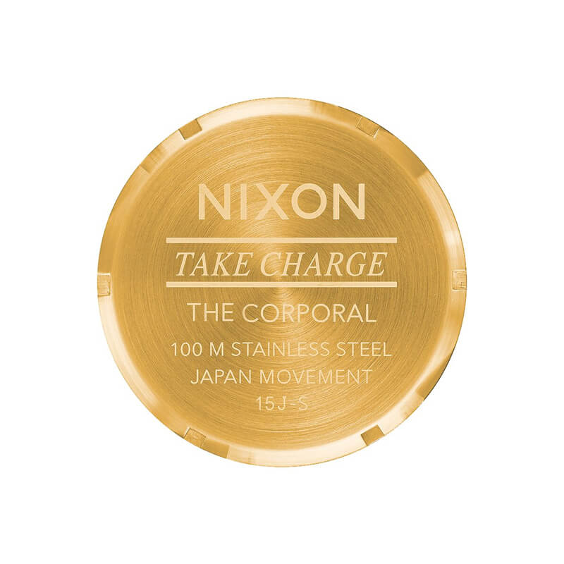 NIXON - 48mm Corporal Stainless Steel Watch - Gold/Black - Image 7