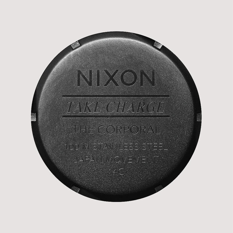 NIXON - 48mm Corporal Stainless Steel Watch - Polished Black - Image 9