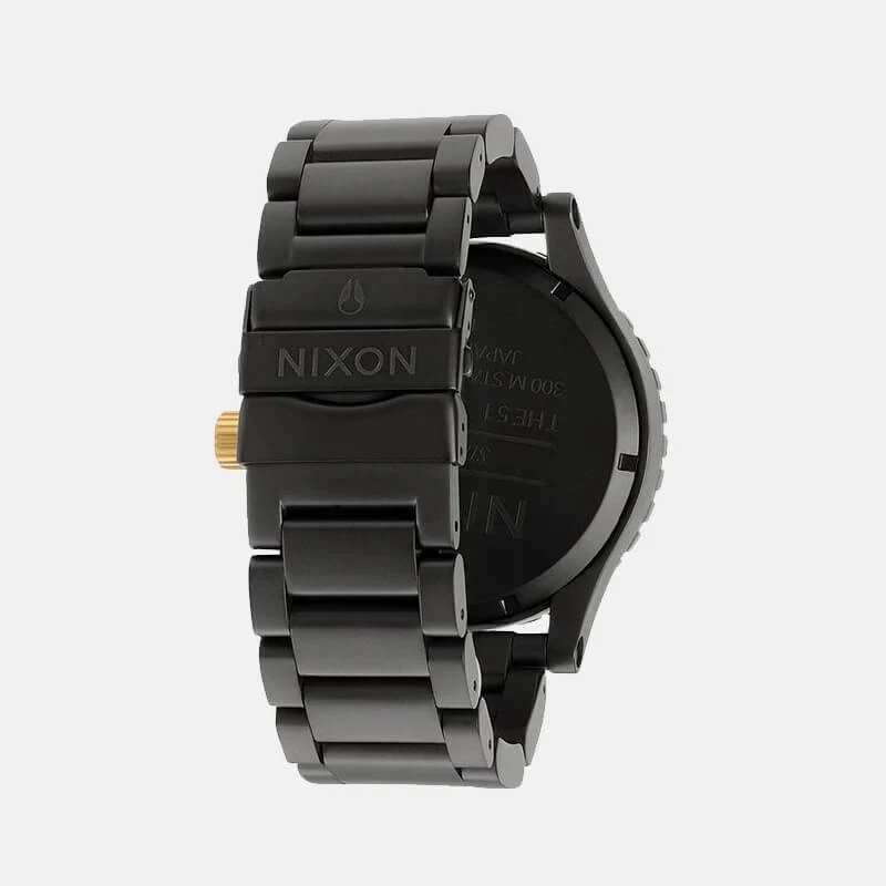 NIXON - 51mm -30 Chrono Watch - Matte Black/Gold - Image 3