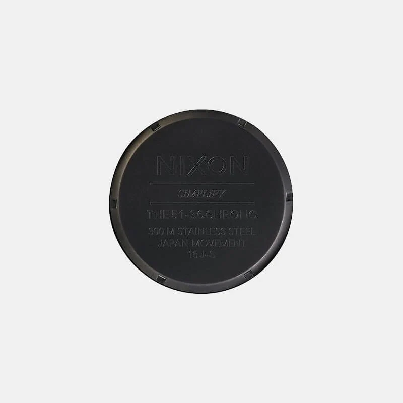 NIXON - 51mm -30 Chrono Watch - Matte Black/Gold - Image 7