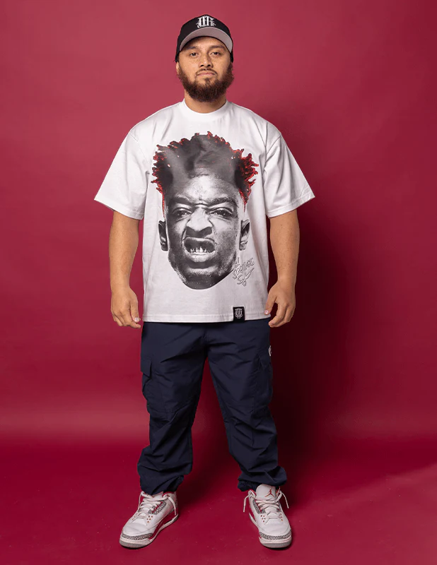OG Culture X Pro Club Heavyweight Tee - 21 Savage Portrait - Image 3