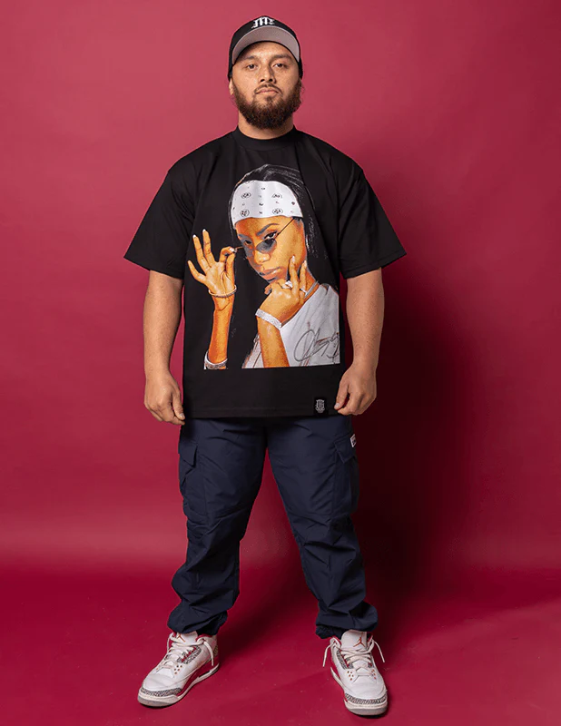 OG Culture X Pro Club Heavyweight Tee - Aalyah Portrait - Image 2