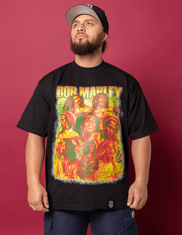 OG Culture X Pro Club Heavyweight Tee - Bob Marley Pantone - Image 5